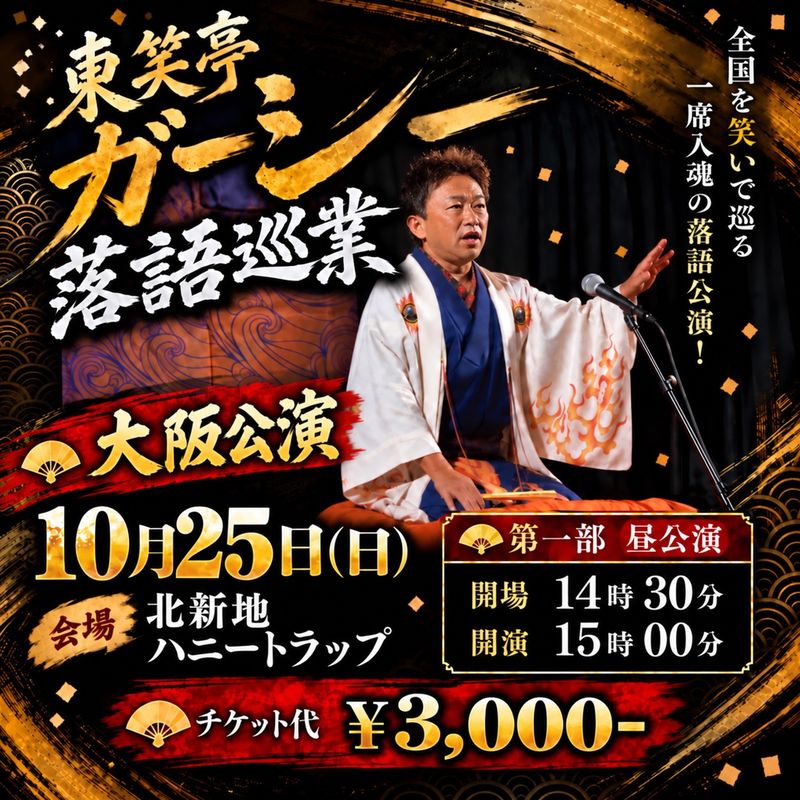 大阪公演 2026年10月25日(日) 昼の部